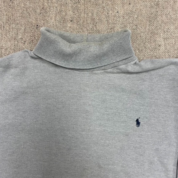 vintage Polo Ralph Lauren Turtle Neck mens xl gray 2000 y2k - Picture 2 of 11